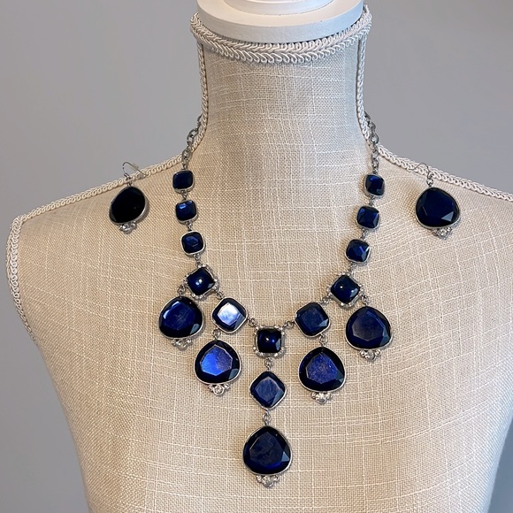 White House Black Market Jewelry - White House Black Market Statement Necklace and matching earrings